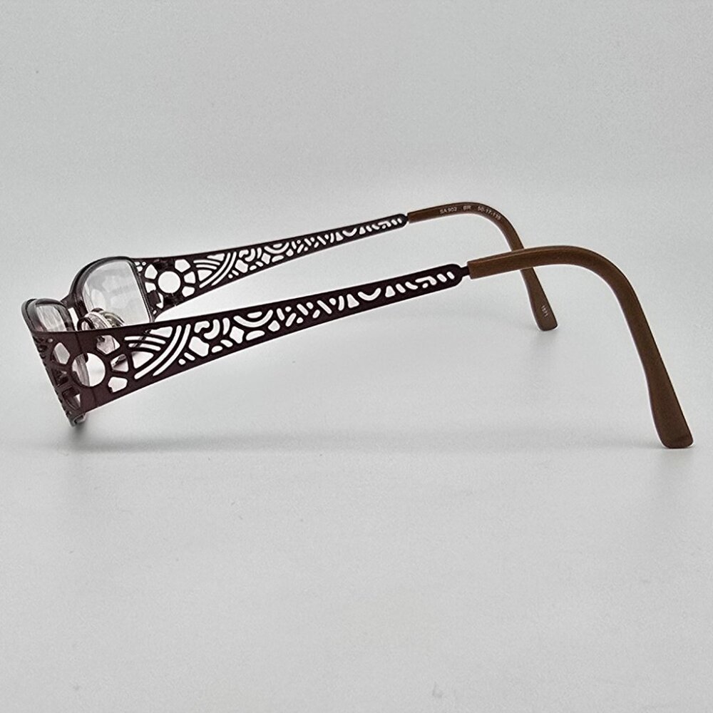 Salsa SA902 Brown Rectangular Eyeglasses Frame 50… - image 3